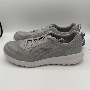 Skechers Men's GOwalk‎ Max Gray White WALKING/ Athletic Shoes SZ 11.5 Extra Wide
